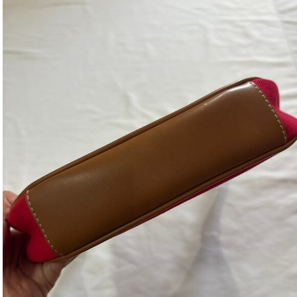 Fossil Vintage Red Mini Shoulder Bag Y2k Minimalist Evening Formal Party Small - Picture 2 of 9